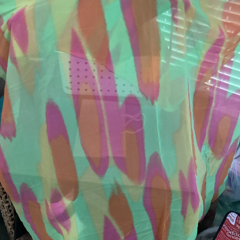 Modern Sheer Pareo Wrap Sarong, Chiffon, 42x60"